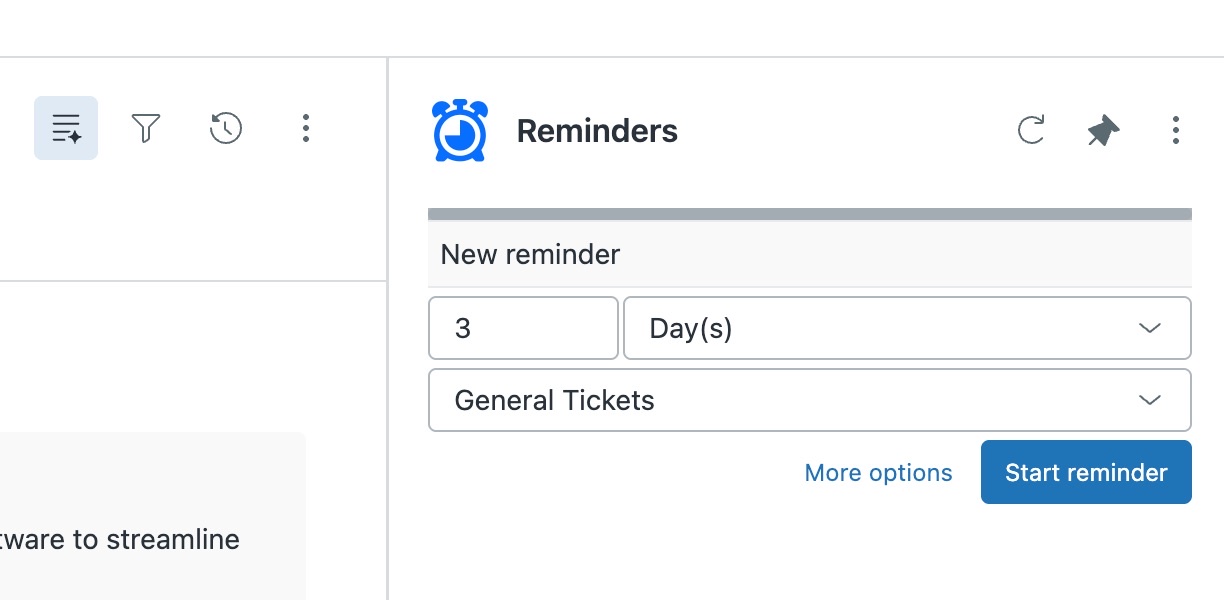 Creating a quick reminder in the new Reminders app: a duration, a schedule and Start reminder
